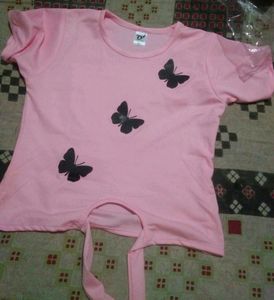 Cute Pink Butterfly T-Shirt