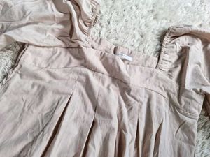 Chic Puff Sleeve Midi Dress
