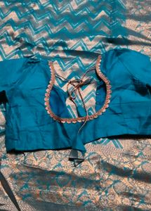 Elegant Blue Silk Saree with Blouse