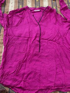 ONLY Pink V-Neck Top