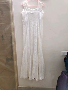 Imported White Gown Dress / Size 12