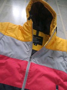 Color Block Puffer Jacket