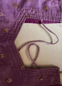 Shimmering Purple Ethnic Blouse