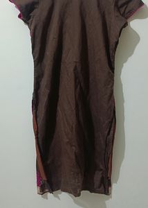 Pink 3 Pcs Kurti Set