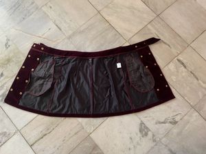 SHEIN maroon velvet mini skirt