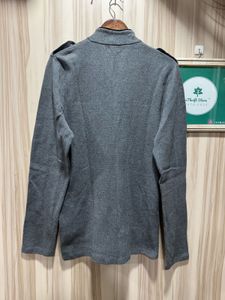 H&amp;M Military Style Grey Button Down Jacket