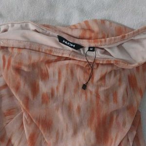 Chic Ruched Tie-Dye Maxi skirt