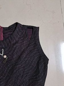 Elegant Dark Purple Dress
