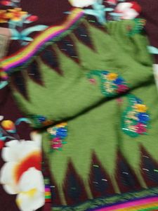 Beautiful Green Embroidered Saree