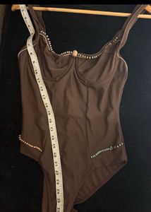 Chic Brown Bodysuit