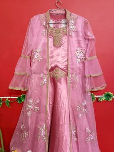 Beautiful Gown With Shrug New Designer
