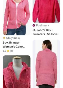 Coral Knit Hoodie