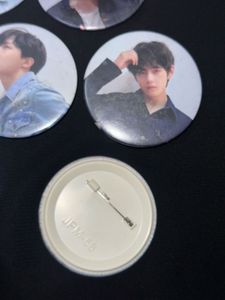 K-Pop BTS Photo Badge Pin