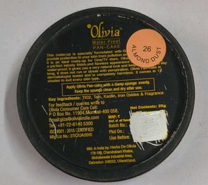 Vintage Compact Powder Case Almond Dust water
