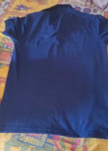 Solid Blue Polo T-Shirt