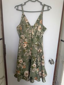 Floral Dress with Ruffles