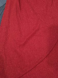 Sparkly Red Wrap Dress