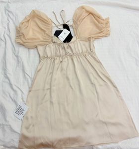 Satin Bow Detail Dress
