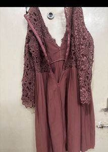 Lace Detail Mini Dress