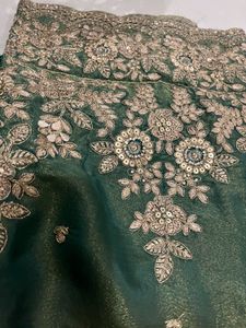 Embroidered Teal Kurta Set with Dupatta