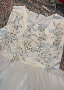 Sparkling White Tulle Dress🎀