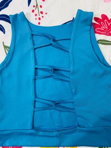 BLUE CROP TOP 🩵