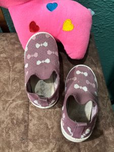 Cute Bow Pattern Slip-On Shoes