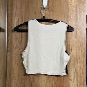 SHEIN Color Block Crop Top