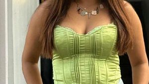 Vintage Green Corset Top