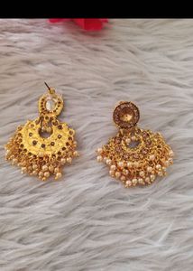 Gold plated Necklace Set with Earrings &amp; Maangtikk