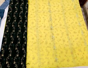 Premium Georgette Embroidered Unstitched Suit Set
