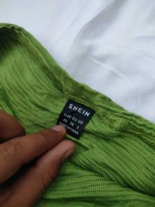 SHEIN Summer Texture Slim Fit Strapless Mini Dress