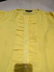 Beautiful yellow Georgette Shirt