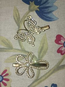 Sparkling Butterfly & Flower Hair Clips