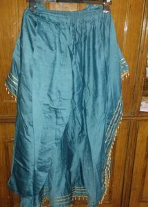 Stunning Teal Kaftan with Mirror Work