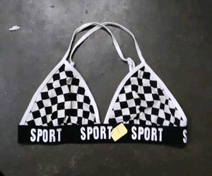 Checkerboard Sports Bra
