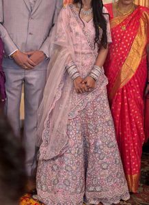 Pink Beautiful Bridal lehenga