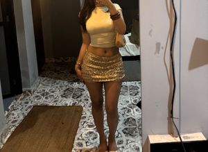 Sparkling Sequin Mini Skirt