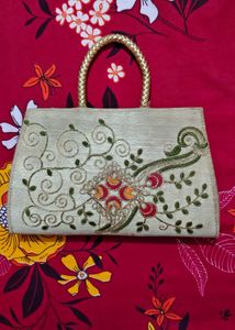 Embroidered Clutch Bag
