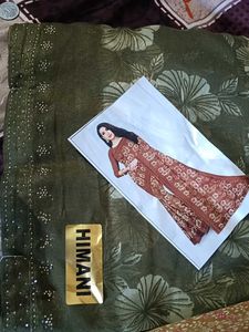Beautiful Floral Print Saree