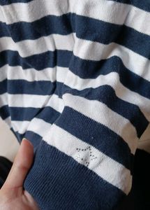 Striped V-Neck Sweater