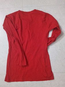 Red Long Sleeve Tee