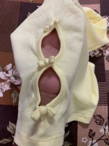 Cute Yellow Cut-Out T-Shirt