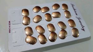 10 Pairs Combo  Rose Gold AEarrings Stud