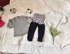 Combo Of Beautiful Woolen Top With Pent