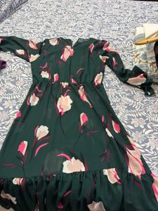 Vero Moda Green Floral Print dress