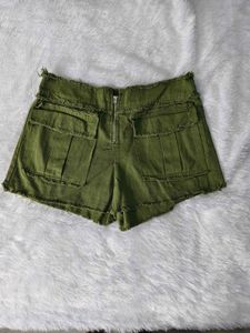 SHEIN Olive Green Cargo Shorts