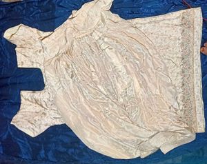 Elegant Cream pathani suit silk mein