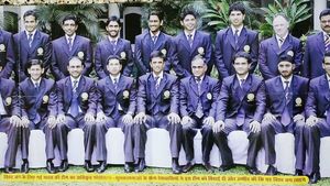 2007 Poster of Indian Cricket team