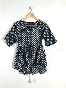 Black Printed Top(Women’s)